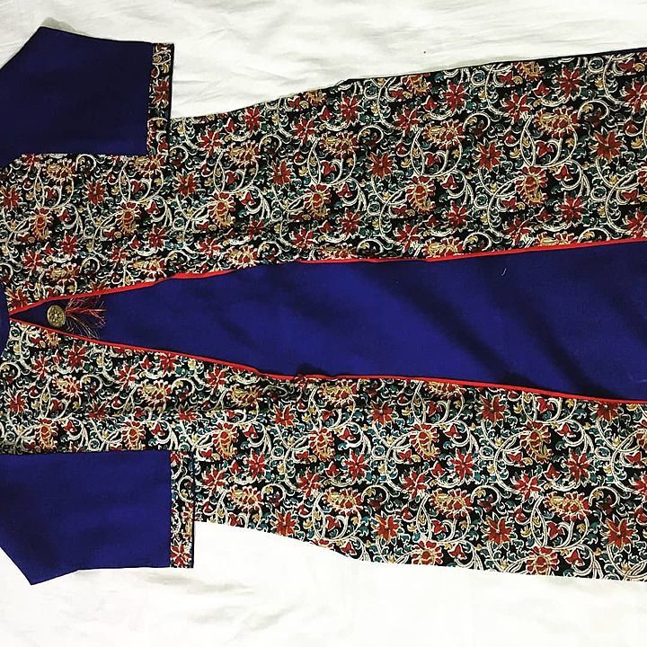 Corton printed front slit designed dress uploaded by business on 11/25/2020