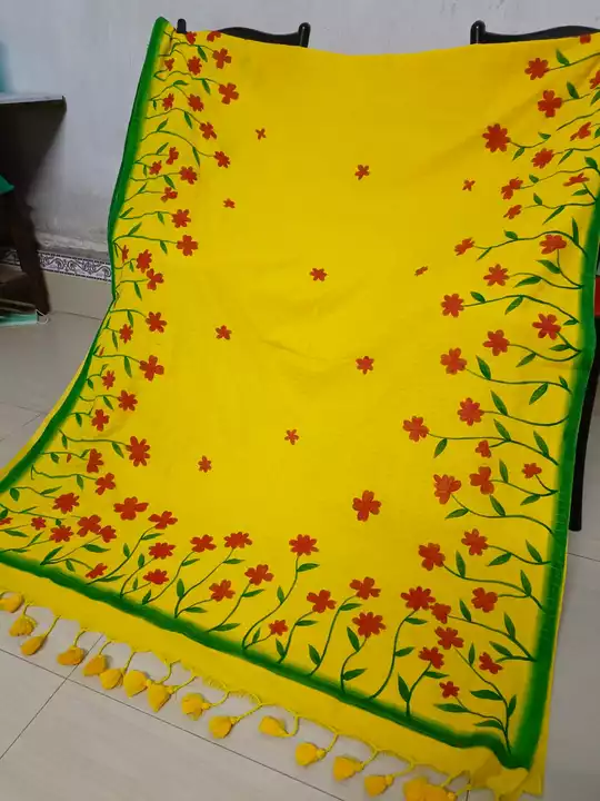 Hand printing boutique saree  uploaded by Swapno puron boutique on 8/16/2022