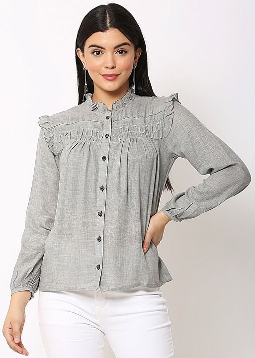 SGF11- Grey cotton casual top uploaded by Shree Ganesh fashion on 11/25/2020