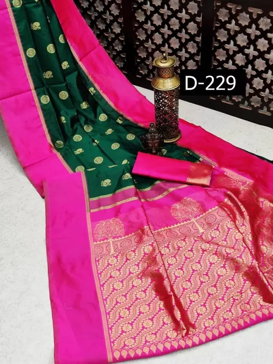 Soft lichi silk saree  uploaded by Vishal Enterprise on 8/16/2022