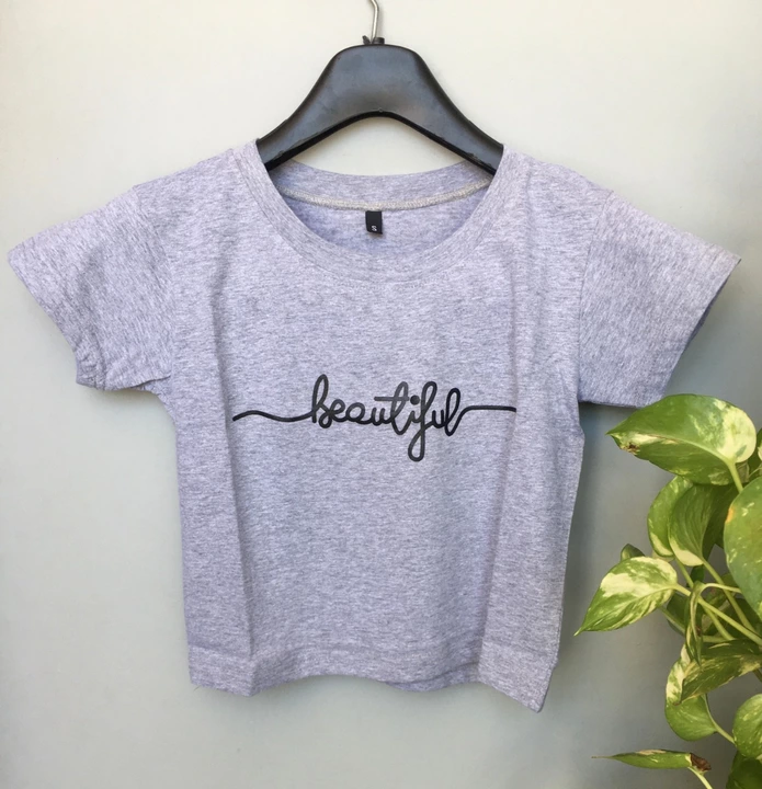 Beautiful Girls Grey Crop Top for party wear  uploaded by business on 8/16/2022