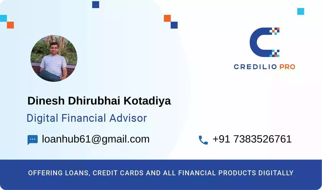 Visiting card store images of MD Financial Services