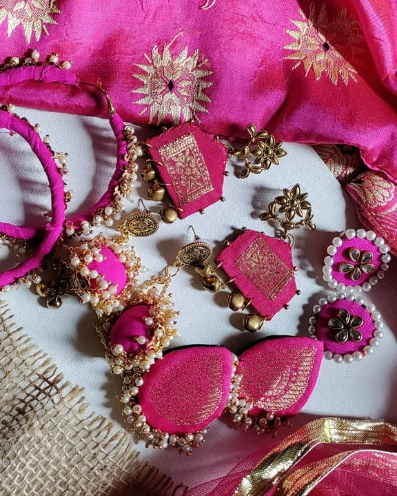 Handmade fabric jewellery  uploaded by HoorPari Fashions on 8/16/2022