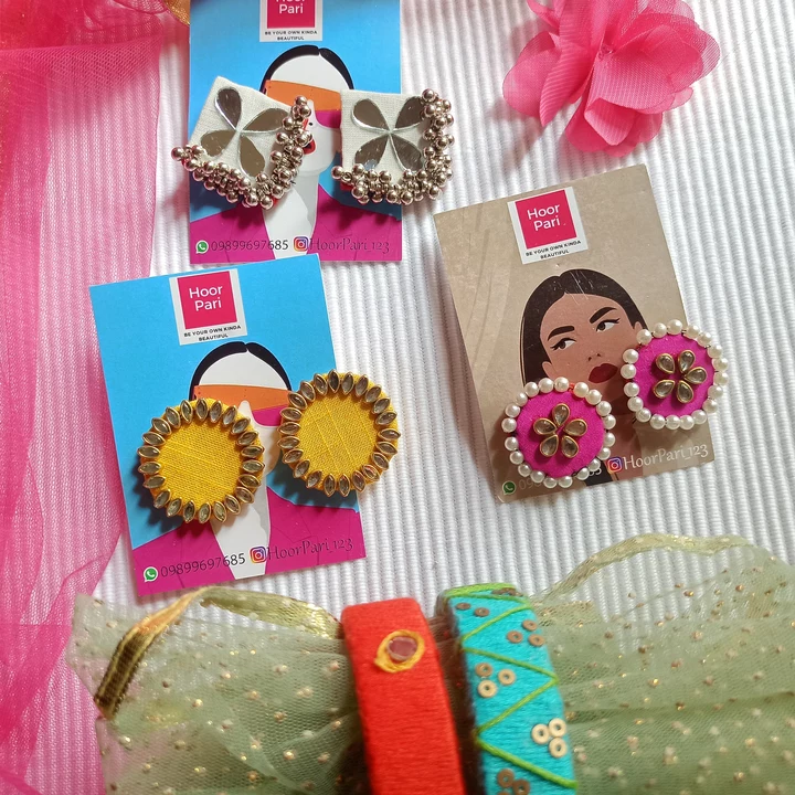 Handmade fabric jewellery  uploaded by HoorPari Fashions on 8/16/2022