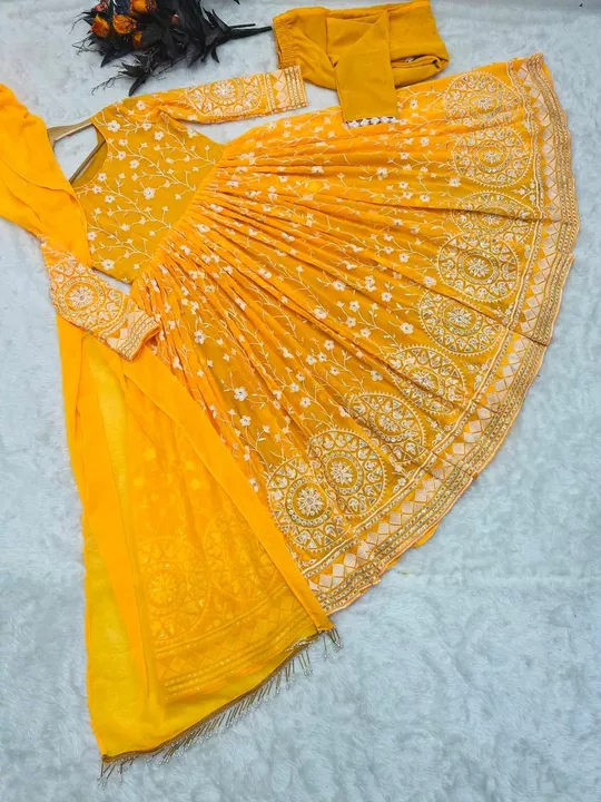 Gown pent dupatta  uploaded by MAHADEV FASHION on 8/16/2022