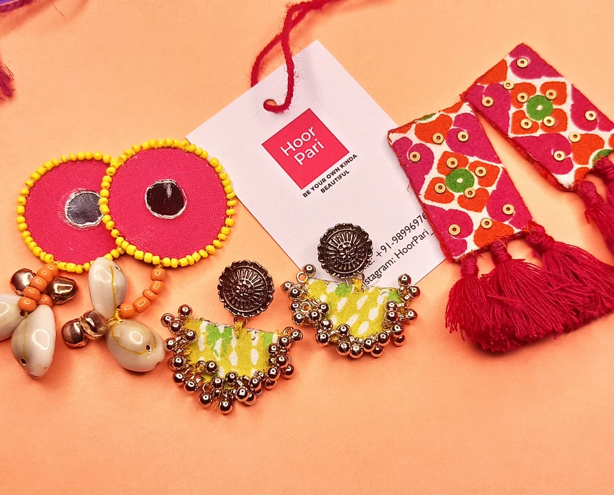 Handmade fabric jewellery  uploaded by HoorPari Fashions on 8/17/2022