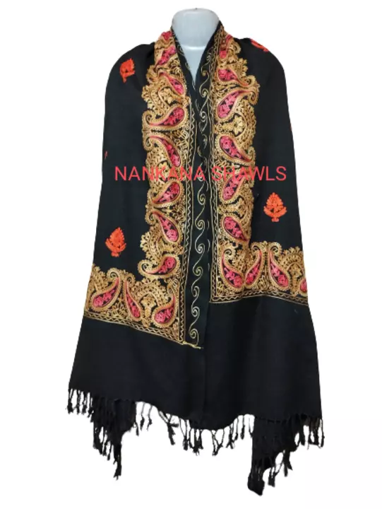 Embroidery stole four side Border  uploaded by NANKANA SHAWLS on 8/17/2022