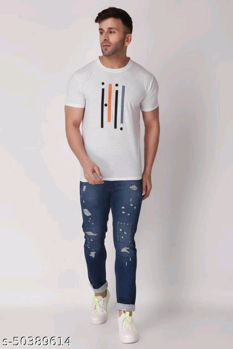 Trendy Mans T-shirt (free delivery)  uploaded by Socialseller on 8/17/2022