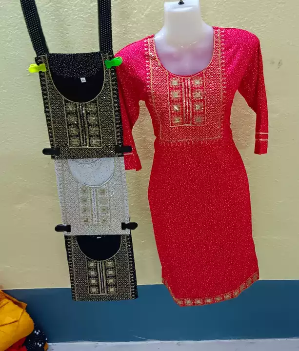 Women sequence kurti uploaded by Rahman Textile on 8/17/2022