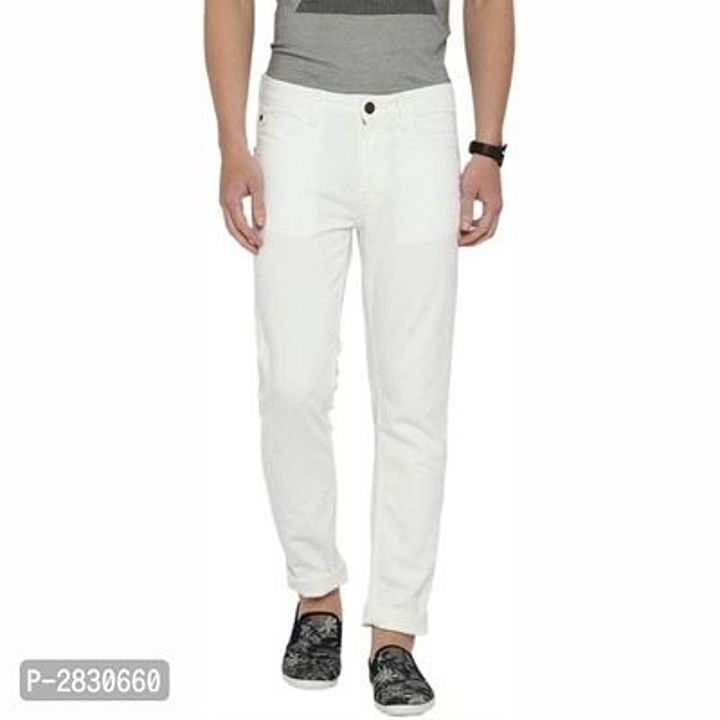 Stylish white colored Men's Jeans
 uploaded by My Shop Prime on 6/23/2020