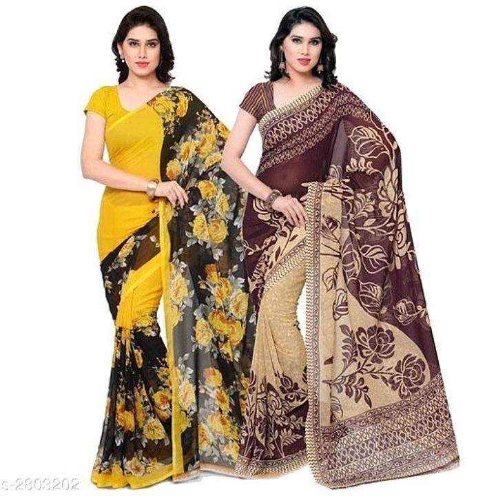 Georgieas georgette saree uploaded by business on 6/23/2020