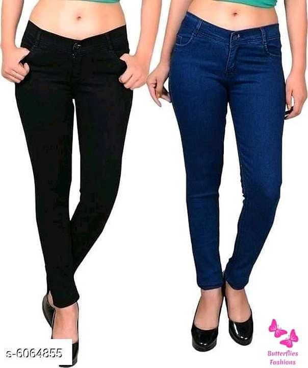 Hot latest jeans pretty women's jeans pack of 2 uploaded by business on 11/26/2020