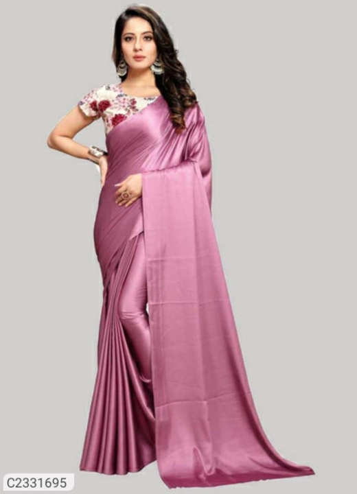 Beautiful solid silk saree uploaded by Dress on 8/17/2022