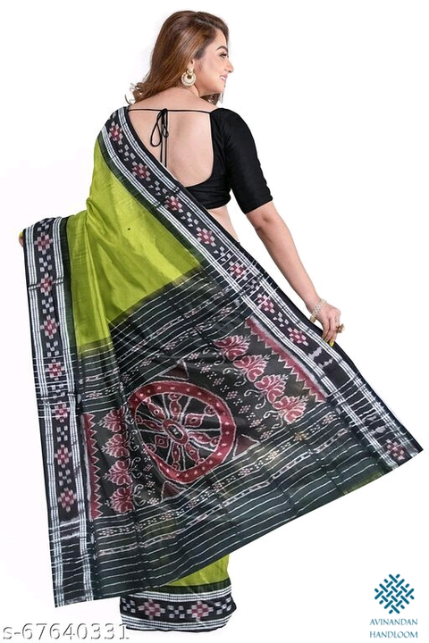 Sambalpuri handloom pasapali saree without blouse pc uploaded by Avinandaan Handloom on 8/17/2022