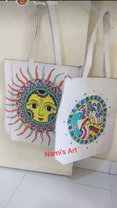 Handpainted shopping Bag uploaded by Pakhi Creations on 8/18/2022