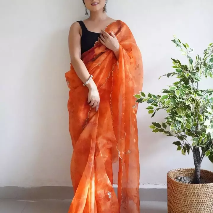Organza sarees  uploaded by Shyam creations on 8/18/2022