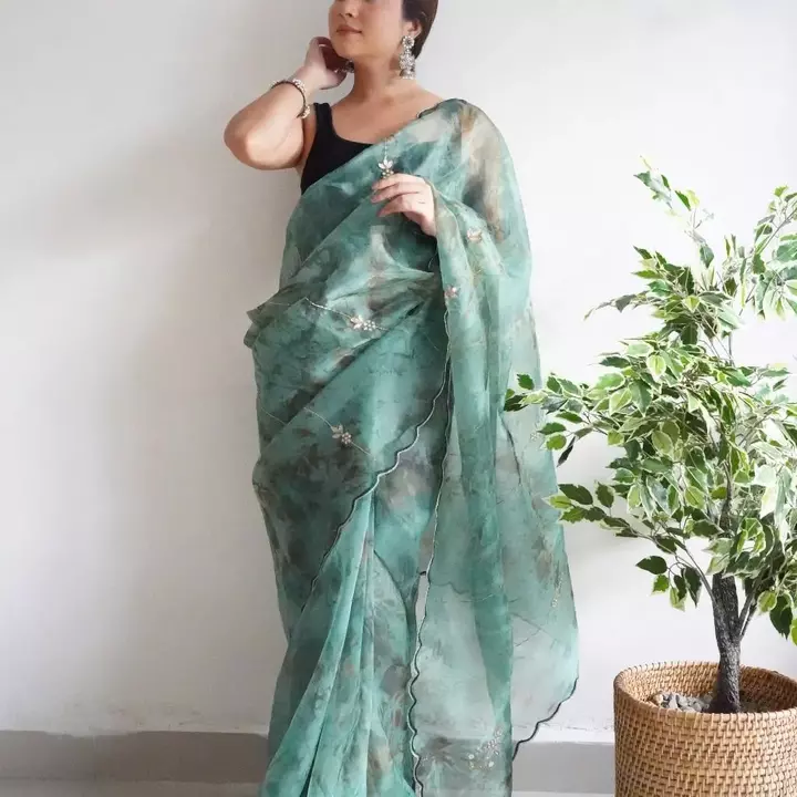 Organza sarees  uploaded by Shyam creations on 8/18/2022