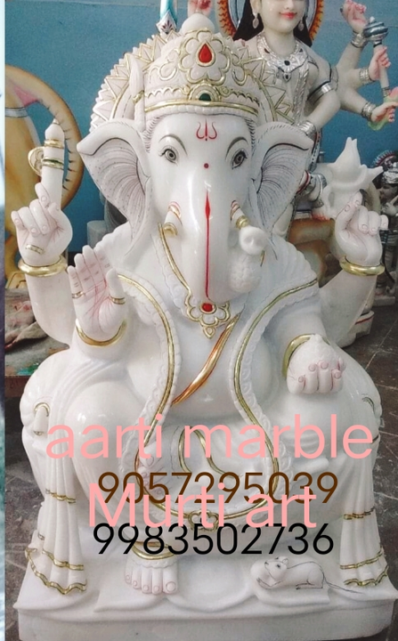 Visiting card store images of Aarti marble Murti art Ramgarh Alwar Rajasthan