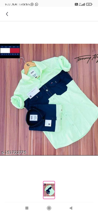 Tommy Hilfiger Double pocket shirt uploaded by Rathore Fashion House on 8/18/2022