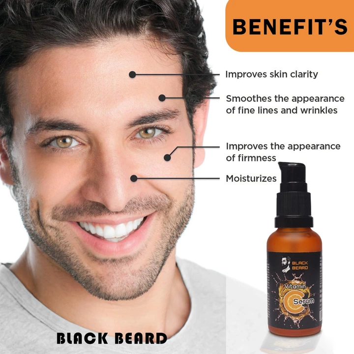 Black beard vitamin c face serum  uploaded by Zero lifestyle pvt ltd on 8/18/2022