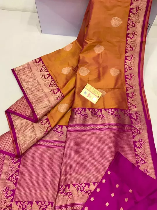 Pure banarasi silk saree  uploaded by M F SILK SAREE on 8/18/2022