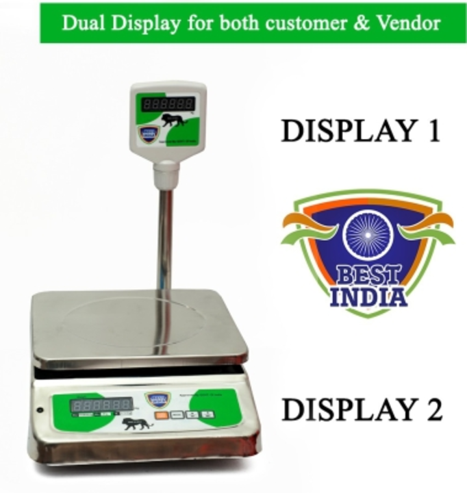 BEST INDIA 30KG TABLE TOP E SERIES (STAINLESS STEEL) Weighing Scale

Table Top with Digital Display
 uploaded by ALLIBABA MART on 8/18/2022