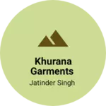 Business logo of Khurana garments