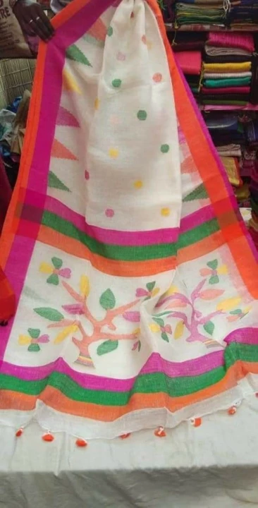 Lilen saree uploaded by business on 8/18/2022