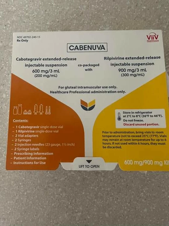 Cabenuva Cabotegravir Rilpivirine uploaded by Henrique Pharmacy on 8/18/2022