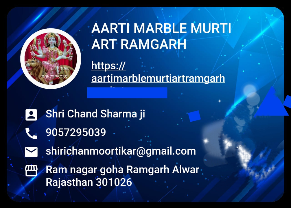 Post image Aarti marble Murti art Ramgarh Alwar Rajasthan has updated their profile picture.