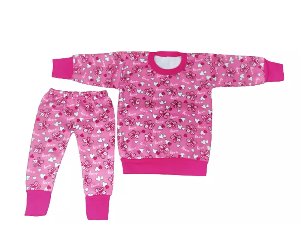 Winter sweatshirt pajami suit set for boby girls and baby boy  uploaded by Sparctextil on 8/19/2022
