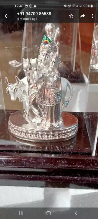 Silver plated murti uploaded by business on 8/19/2022