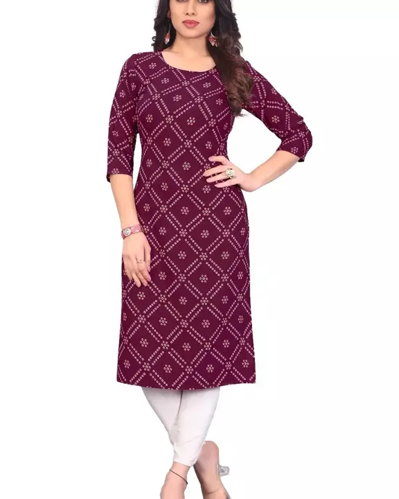 Bandhani Crepe kurti uploaded by Govind Creation on 8/19/2022