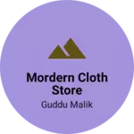 Business logo of Mordern Cloth store