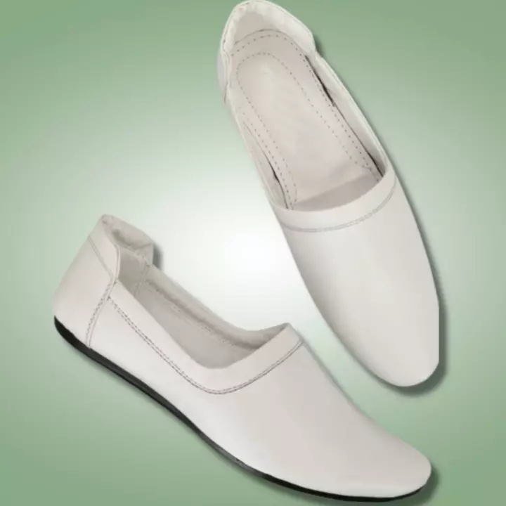 Lazy21 Synthetic Leather White 🤍 Comfort And Fashionable Slip On Ethnic Footwear And Jutti For Men  uploaded by www.lazy21.com on 8/19/2022