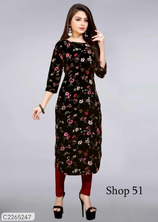 Printed American Crepe Kurti  uploaded by business on 8/19/2022