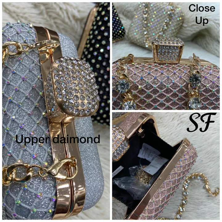 Tbcmh
*IMPORTED*

*IMPORTED HIGH END DAIMOND OPENER FANCY CLUTCH WITH BEAUTIFUL COLOURS*

*SIZE 5-5* uploaded by XENITH D UTH WORLD on 8/19/2022