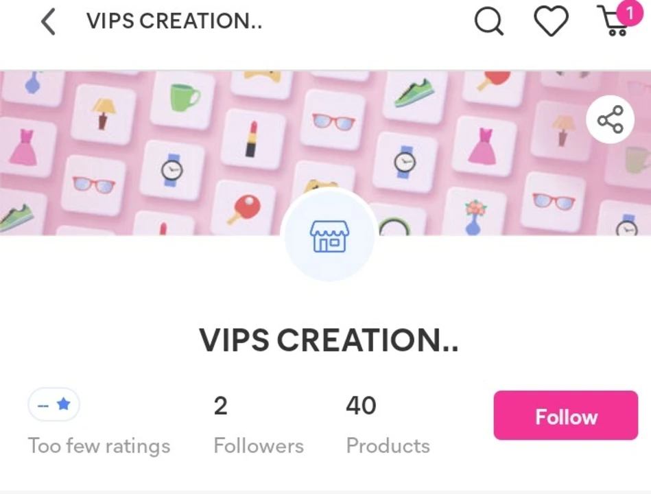 Visiting card store images of Vips creation