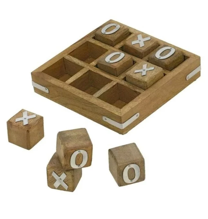 Product image of Tic Tac Toe wooden Game for Kid & Adult, ID: tic-tac-toe-wooden-game-for-kid-adult-a1532441