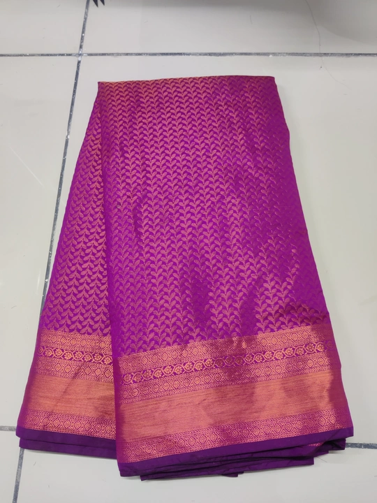 Diad softy reCh pallu saree with brocade blouse MAJNTA colour  uploaded by Ram fabric on 8/20/2022
