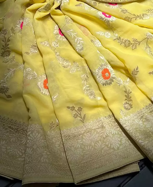Bananasi semi Georgette deybal softy fabric  uploaded by ZAHEEN FABRICS on 8/20/2022