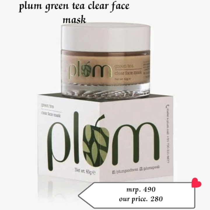 Plum green tea face mask uploaded by Global traders on 8/20/2022