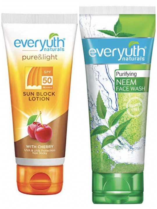 Everyuth sub block lotion + neem face wash combo uploaded by Global traders on 8/20/2022