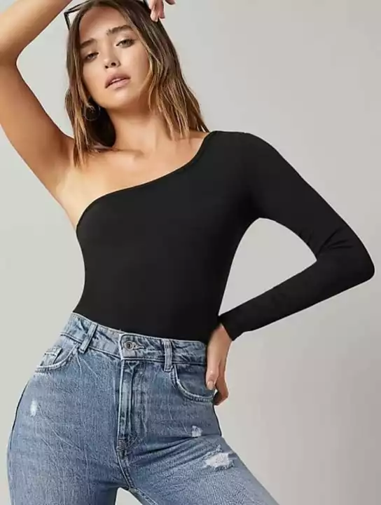 Women and girls one shoulder top uploaded by Ns fashion on 8/20/2022