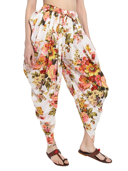 Flower printed dhoti salwar uploaded by Collection counter on 8/20/2022
