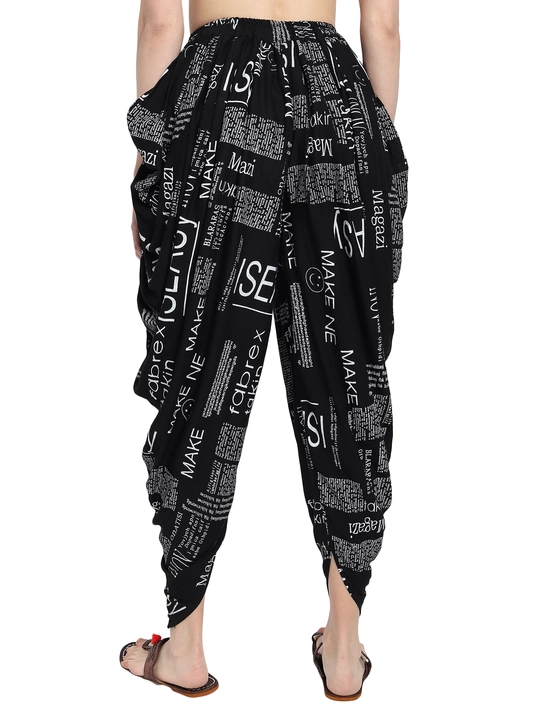  Alphabetic printed black Dhoti salwar uploaded by Collection counter on 8/20/2022