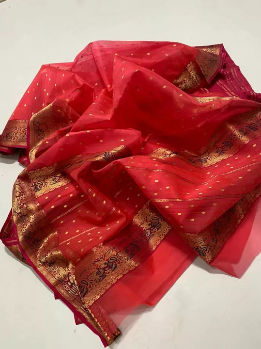 Katan silk sarees uploaded by royal chanderi saree on 8/20/2022