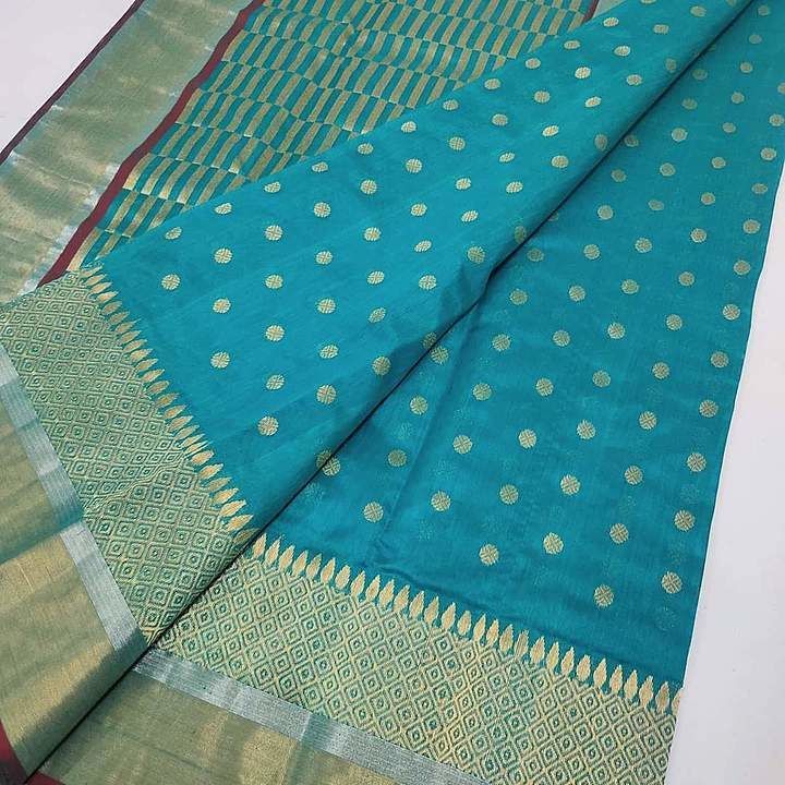 Chanderi Handwork Handloom saree pattu silk uploaded by Jay Ambe Chanderi Handloom  on 11/28/2020