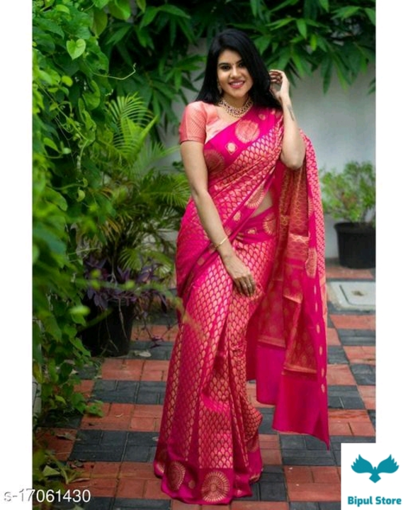 BANARASI SILK SAREE
Name: BANARASI SILK SAREE
Saree Fabric: Banarasi Silk
Blouse: Running Blouse
Blo uploaded by business on 8/20/2022