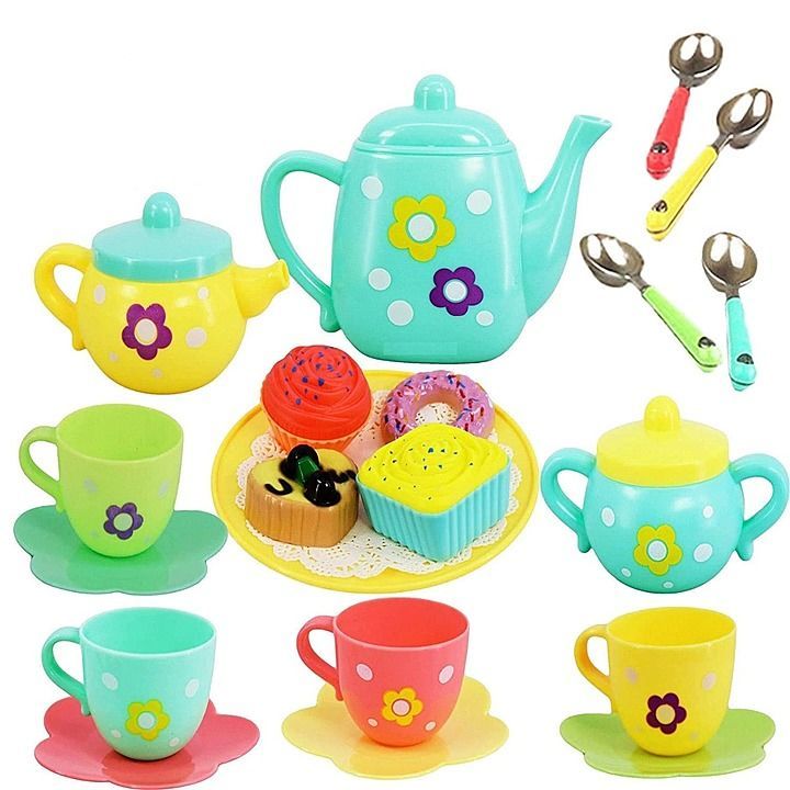 Tea party set toy for kids uploaded by business on 11/28/2020